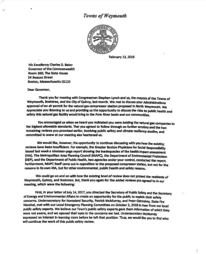 Mayors send letter to Gov. Baker