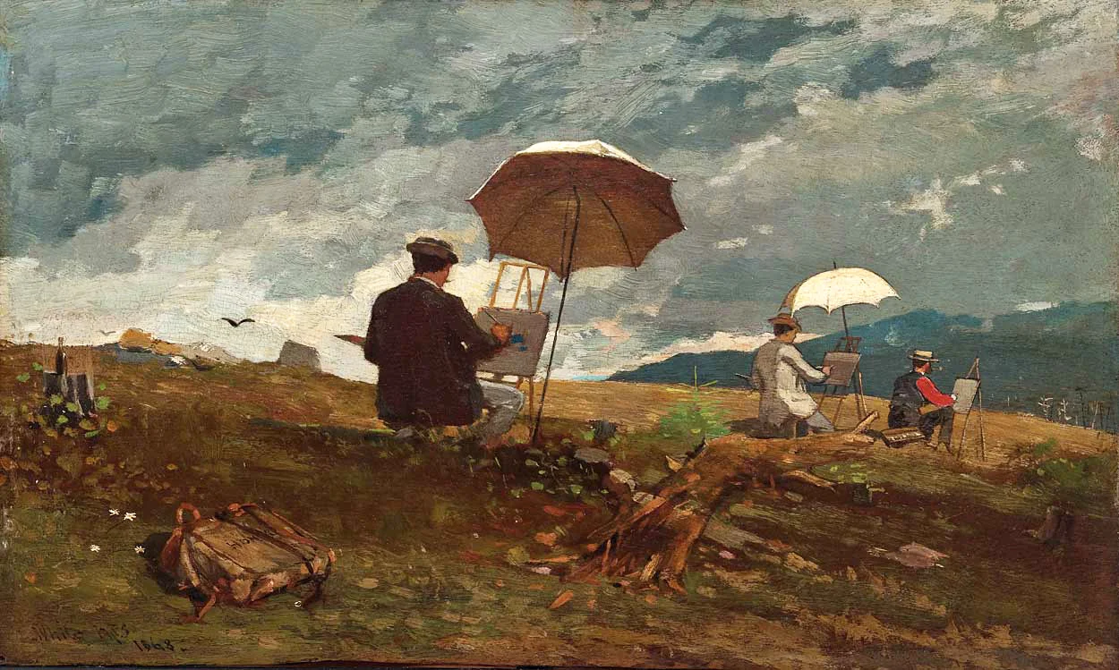 Winslow Homer - Artists Sketching in the White Mountains
