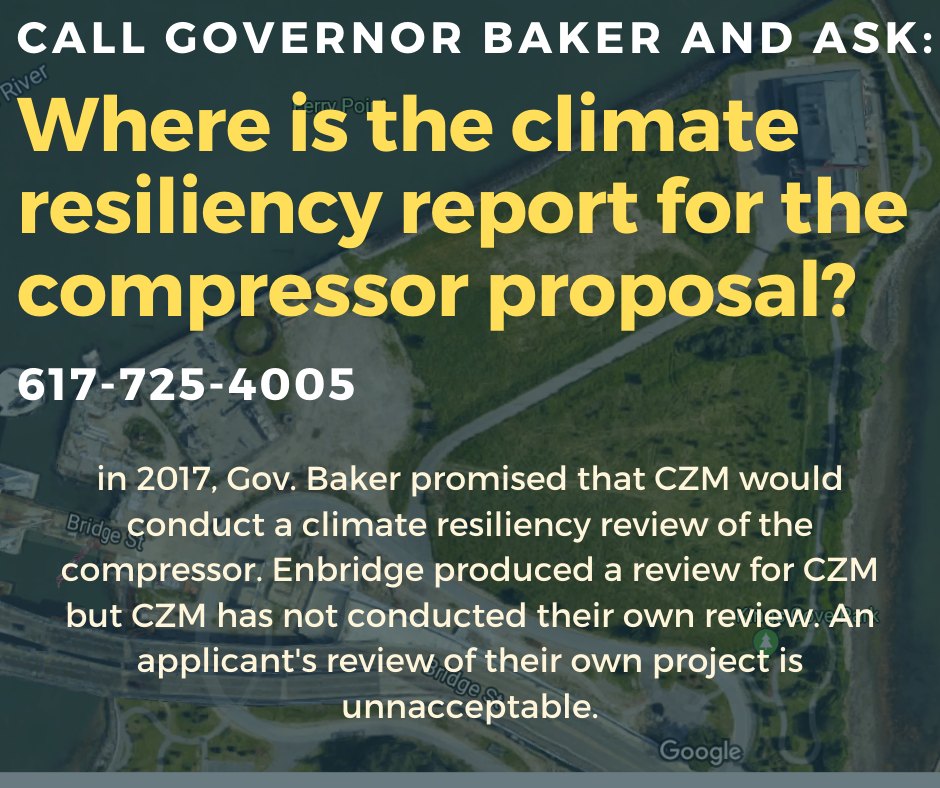 Take Action: Call Baker and Ask for Climate Resiliency Review