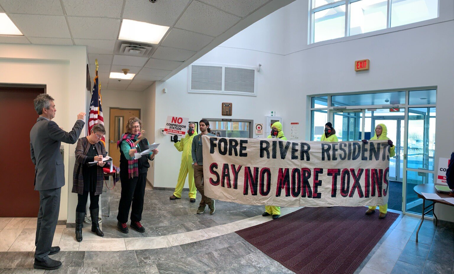 Concerned residents occupy MassDEP's office in Lakeville