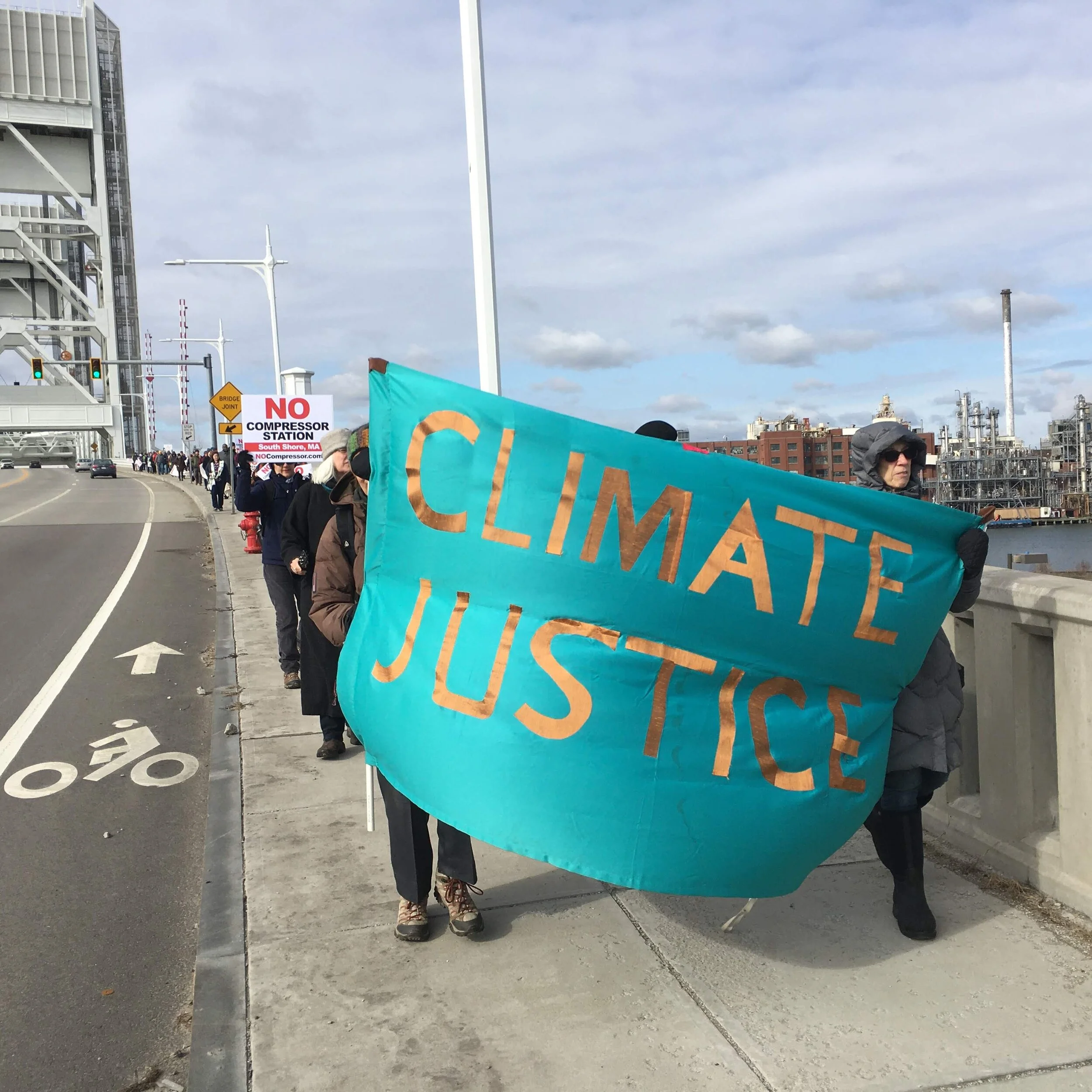 Strength in the Struggle: Faith leaders march to compressor construction site