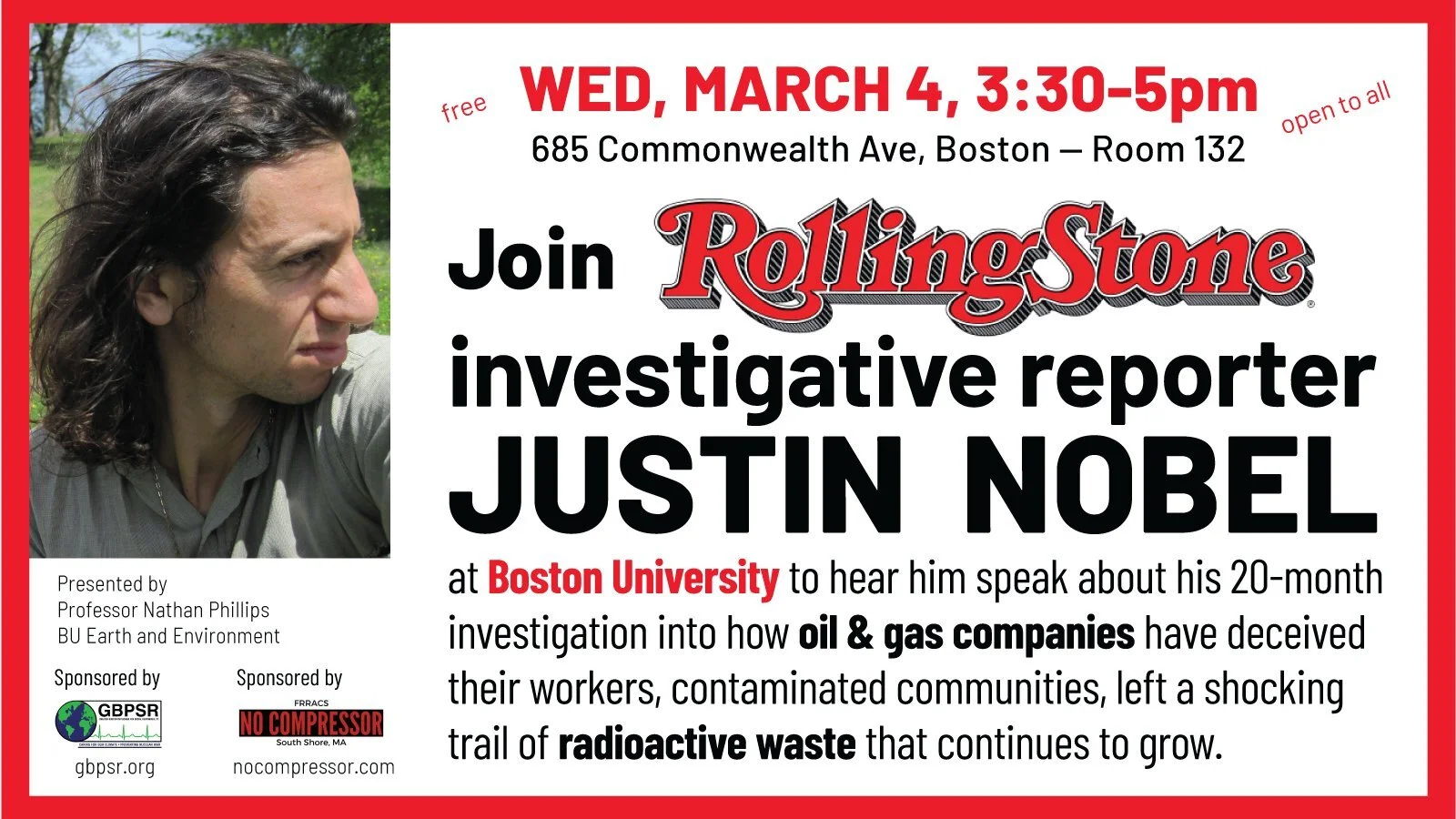 Presentation with Rolling Stone Investigative Journalist Justin Nobel [video]