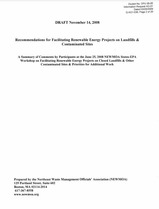 2008 document reveals the state set us up for gas as a "renewable energy project"