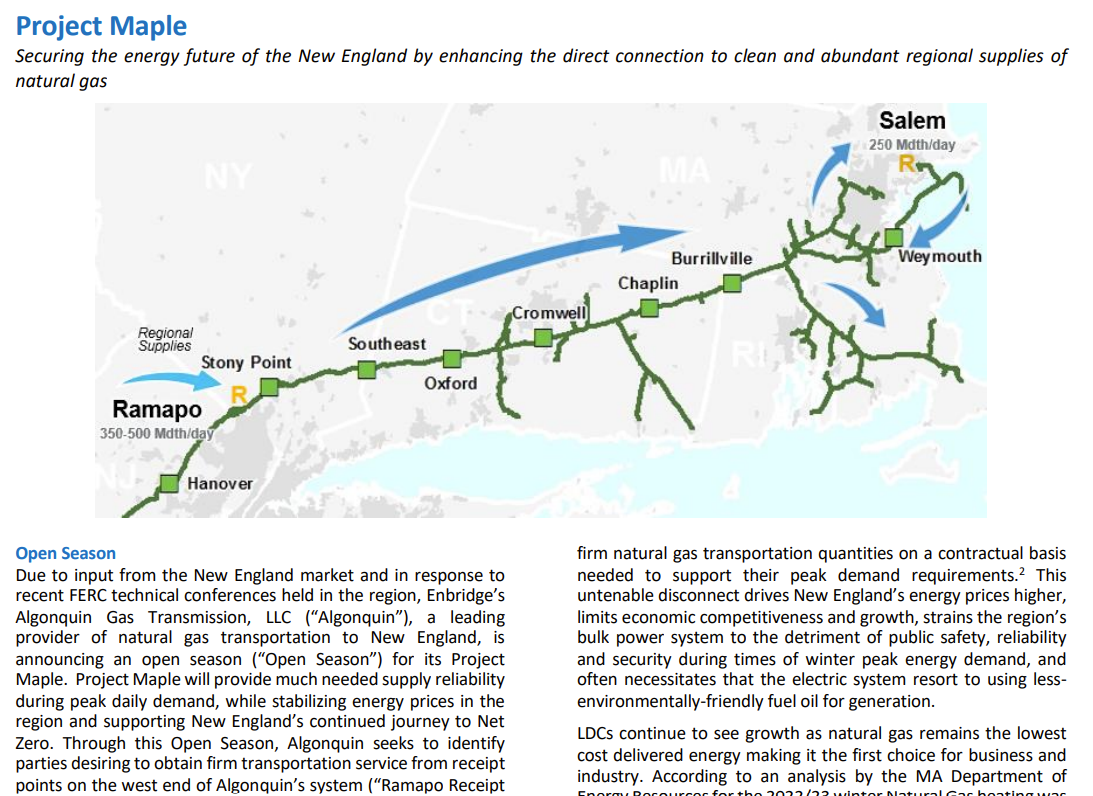 Project Maple - Enbridge's Latest Pipeline Expansion Proposal