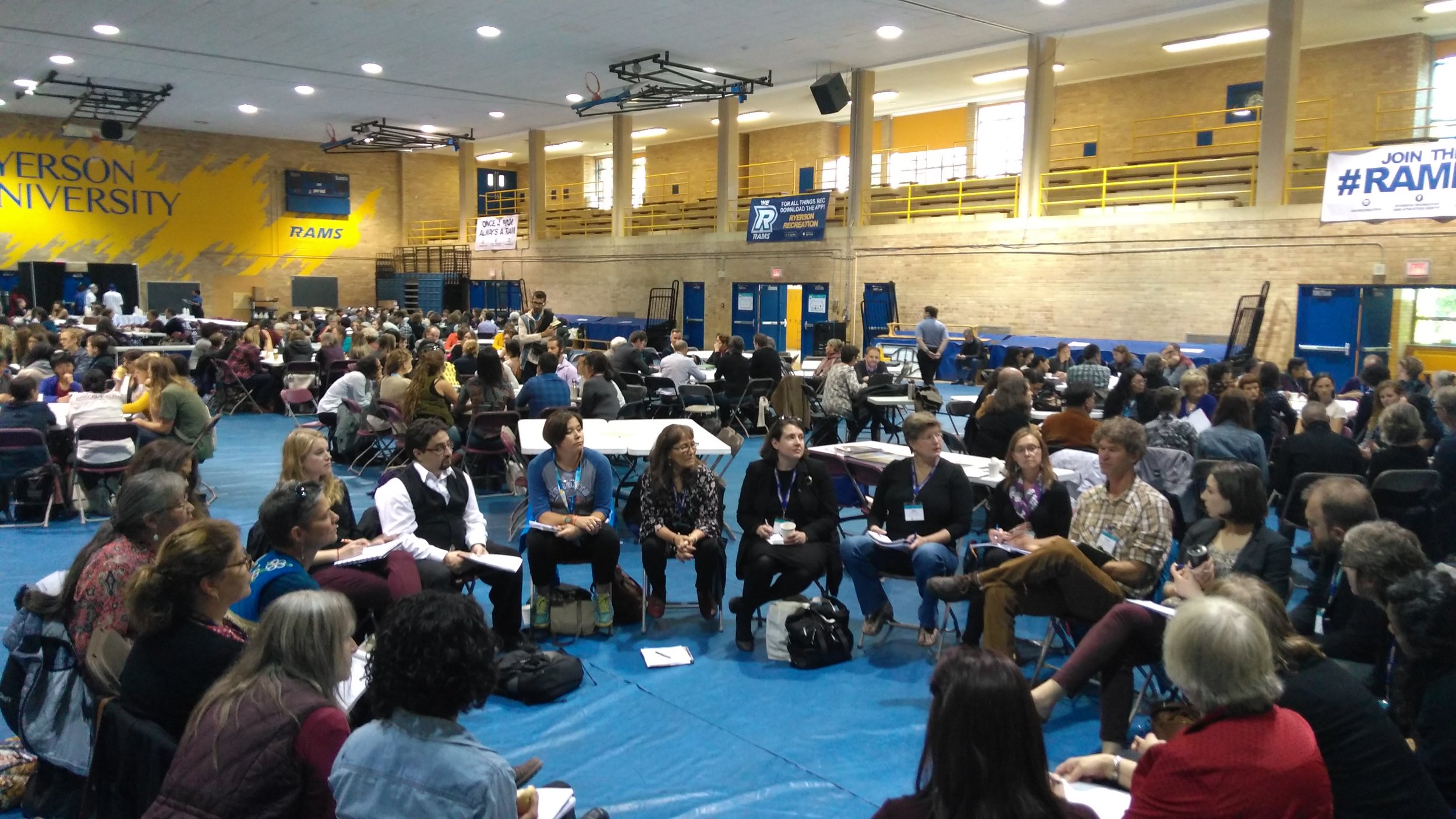 ( Above): The discussion around proposed Northern Food Summit during Open Space, October 15th