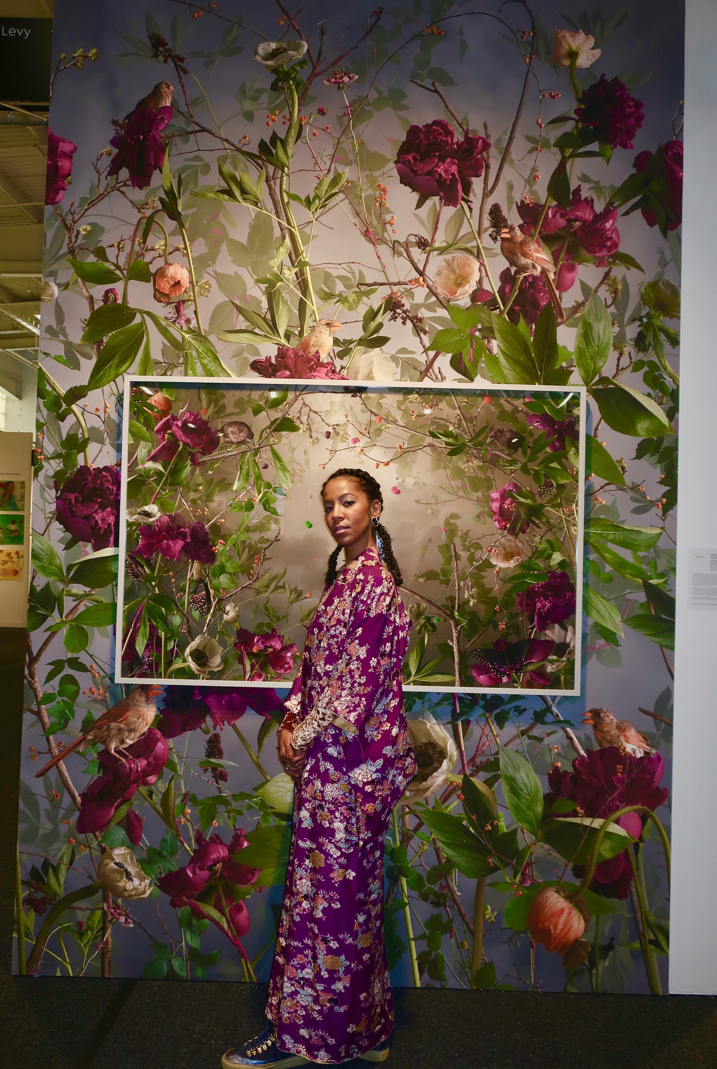 Spotted at Art on Paper NY 2019 with Jasmin Fire (jasminfire)in front of Jason DeMarte collage at Richard Levy Gallery