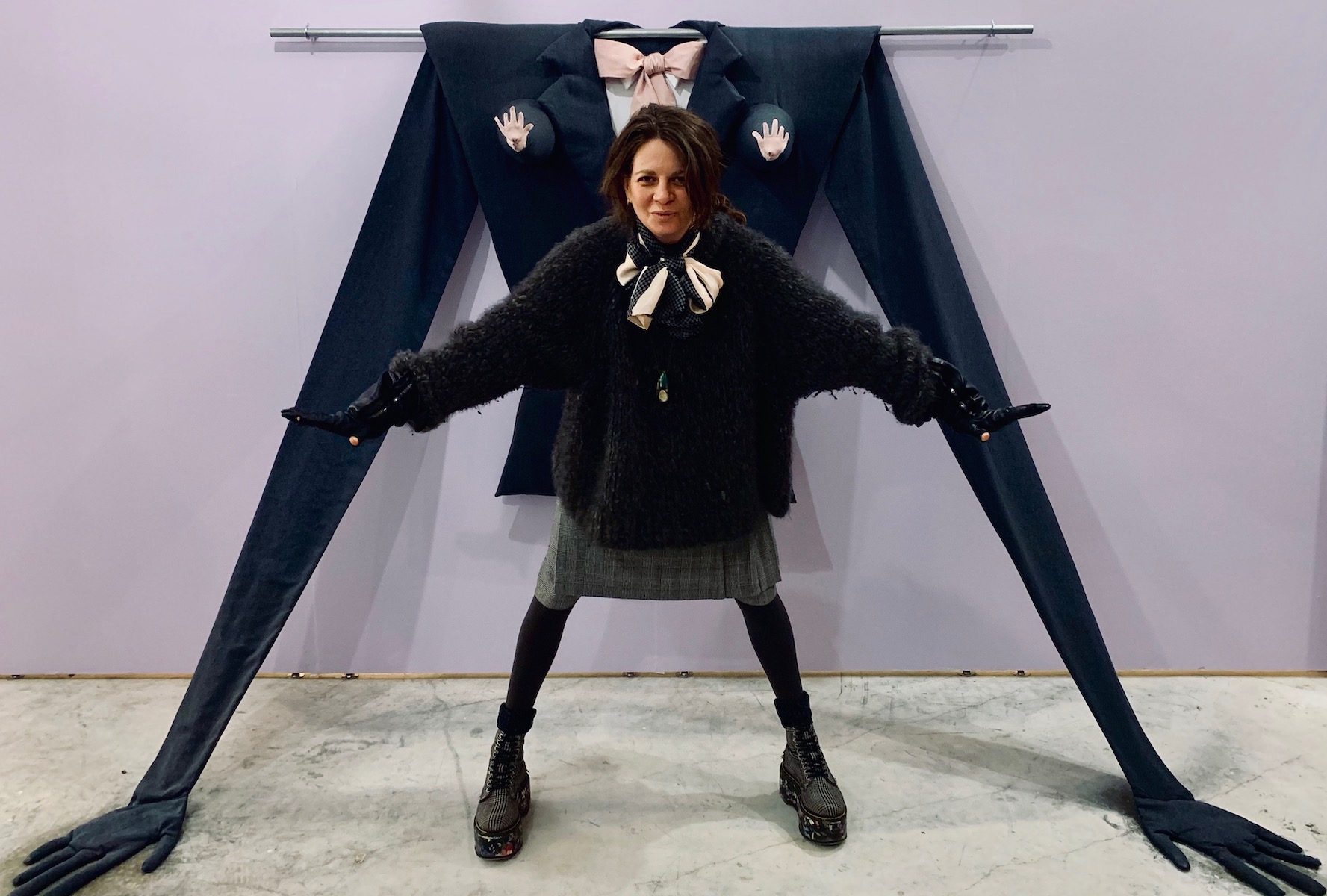 Spotted at Spring Break NY with Elina (elina_kremer) in front of Rose Nestler Sculpture