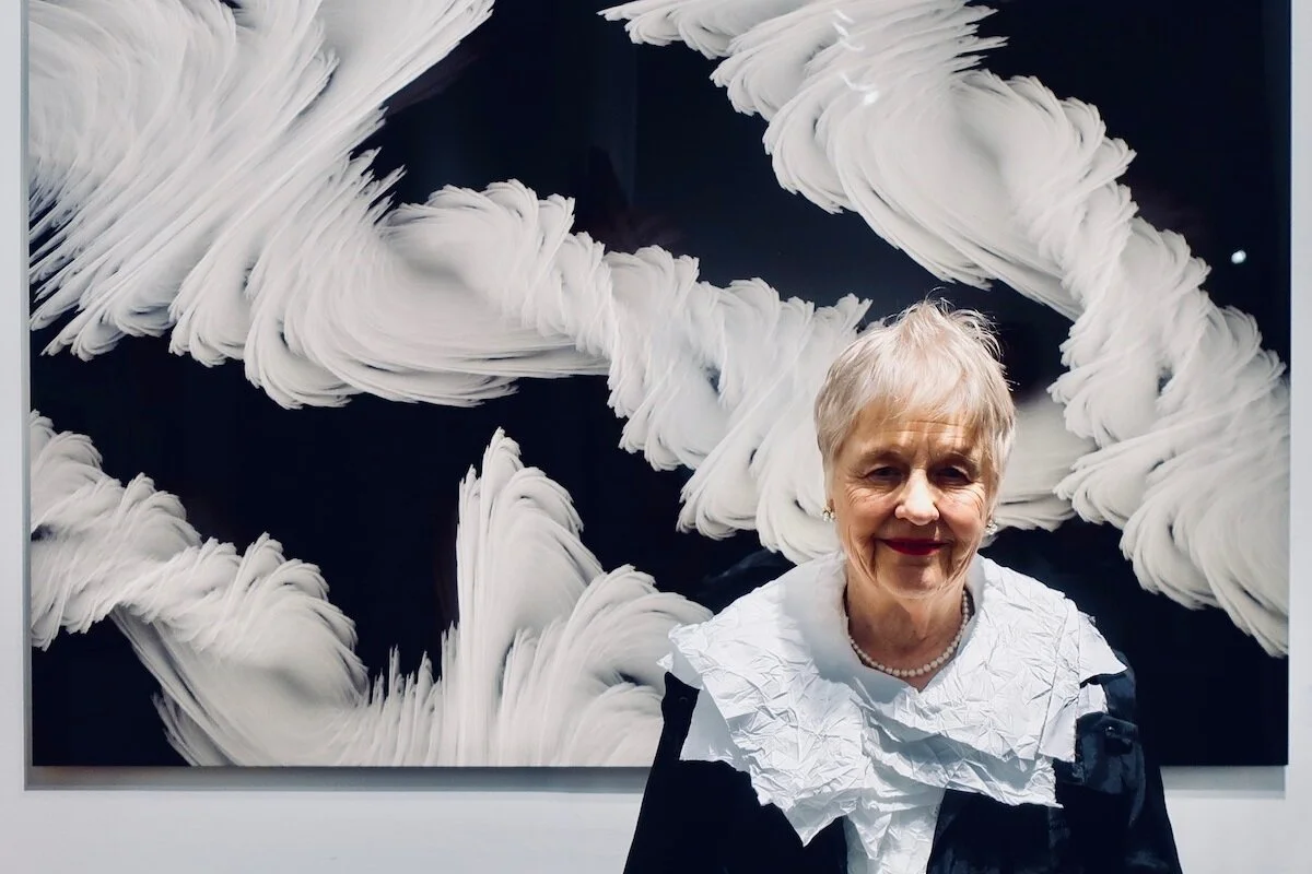 Art Palm Springs with Cindy in front of G.K. Austin at Thomas Paul Fine Art