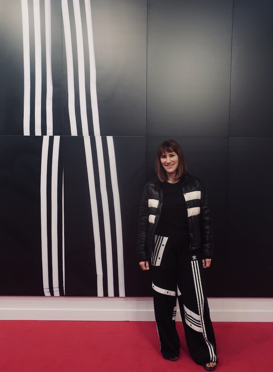 Spotted at Frieze LA with Andrea Nhuch (thehunch) in front of Cory Arcangel print at Greene Naftali