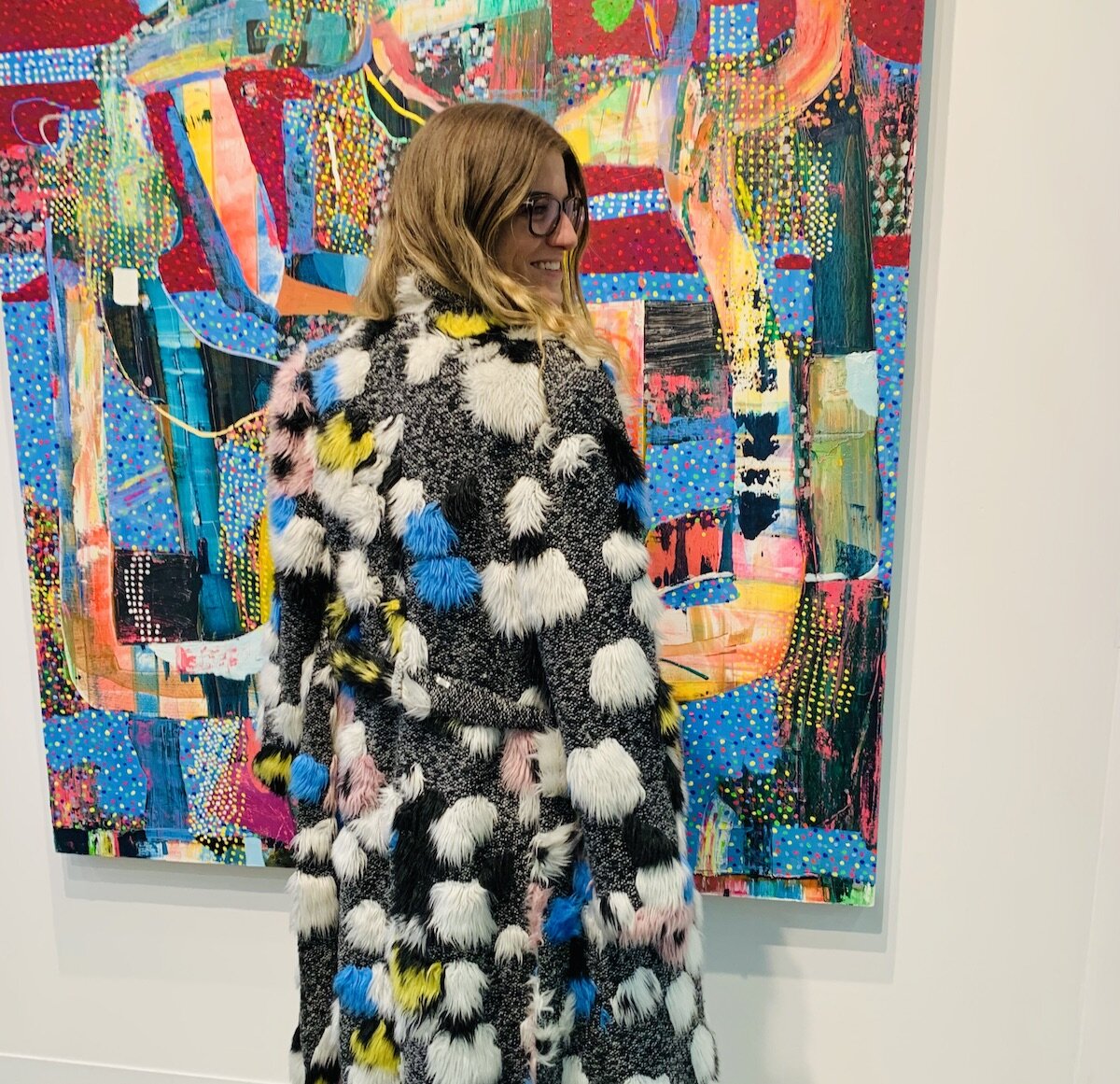 Spotted at The Armory Show 2020 with Anna (achiefdief) in front of Tomory Dodge painting at Philip Martin Gallery