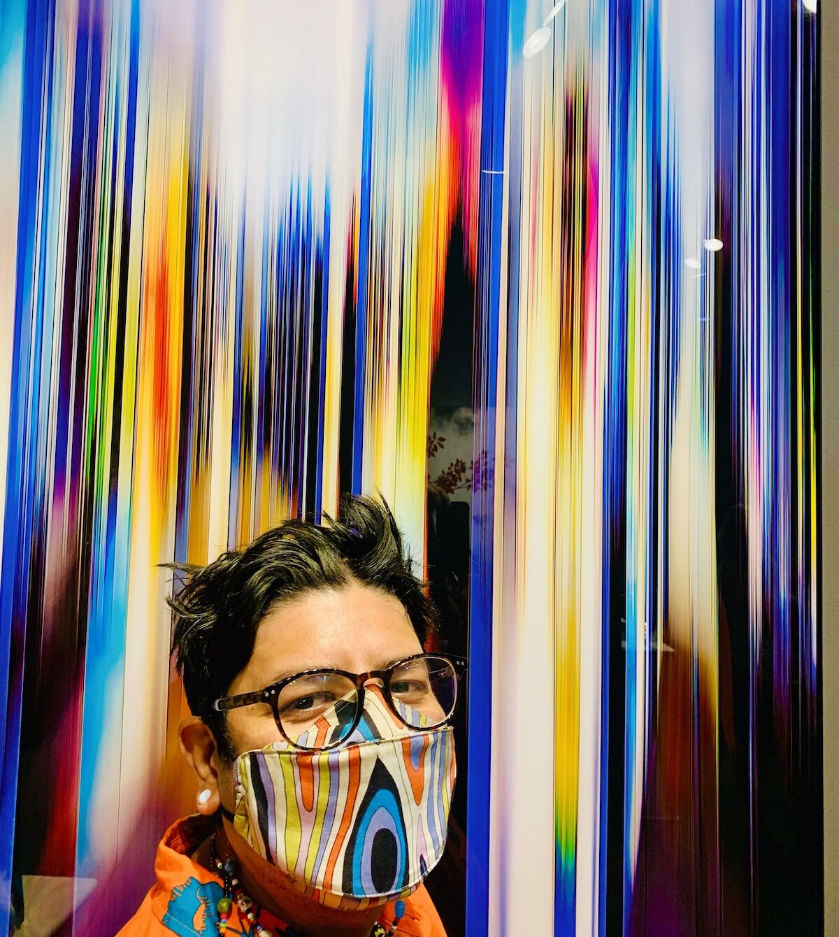 Spotted at the LA Art Show with Geo Servin (@koldcuts) in front of Jem-Christian Wittig print (ai bo Gallery)