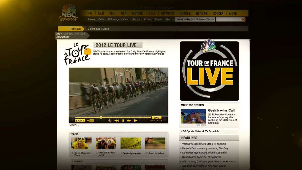 NBC Sports • Tour De France Live • Call To Action