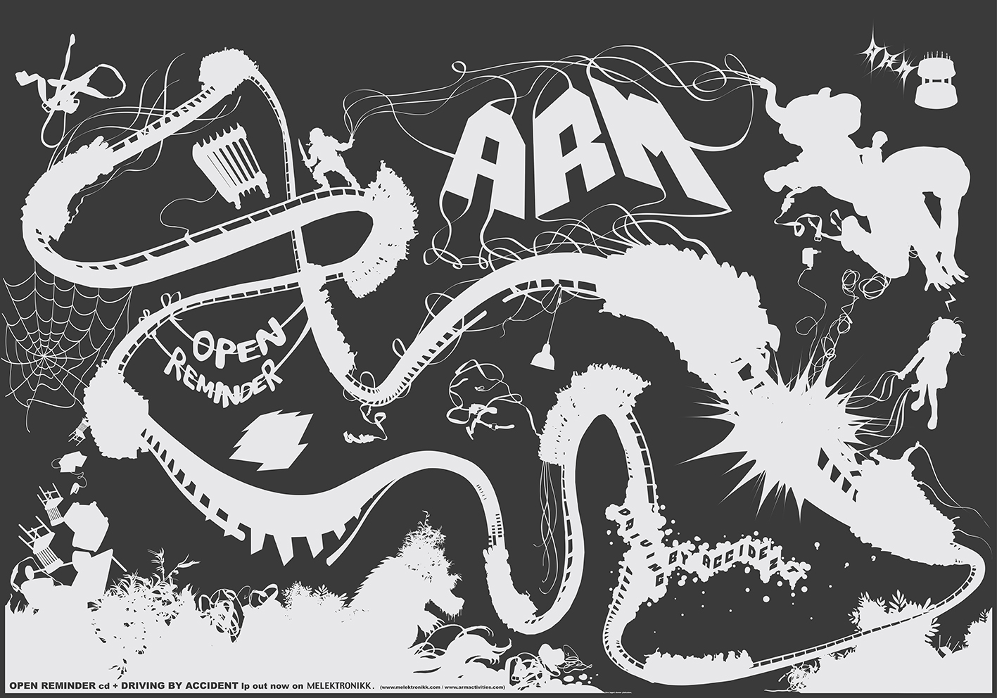 Silk-screened promotional poster, 2005.