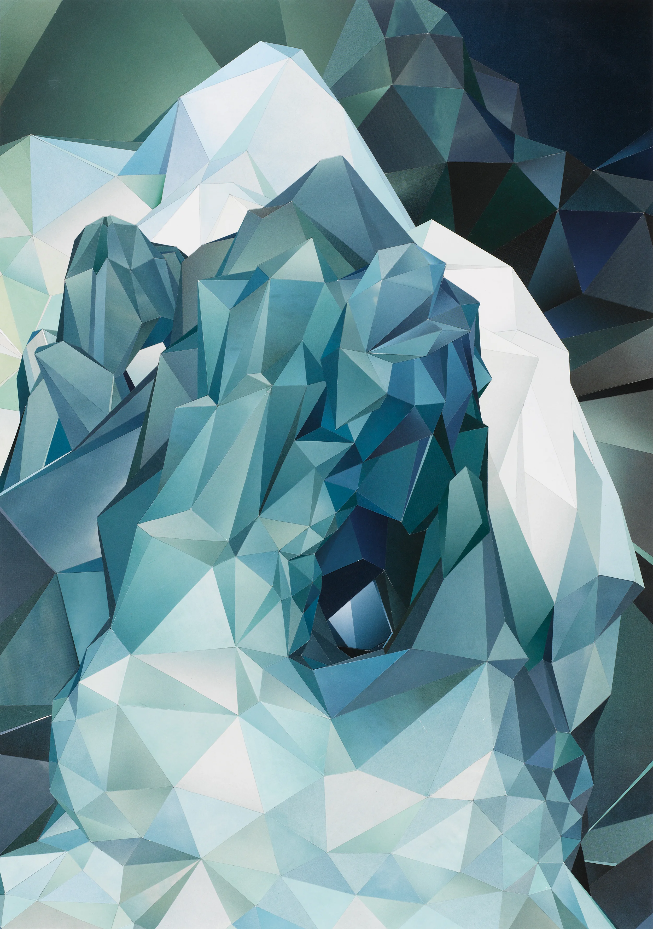 ION, 6th Level No. 1. Paper collage, 41,4 x 59 cm, 2006.