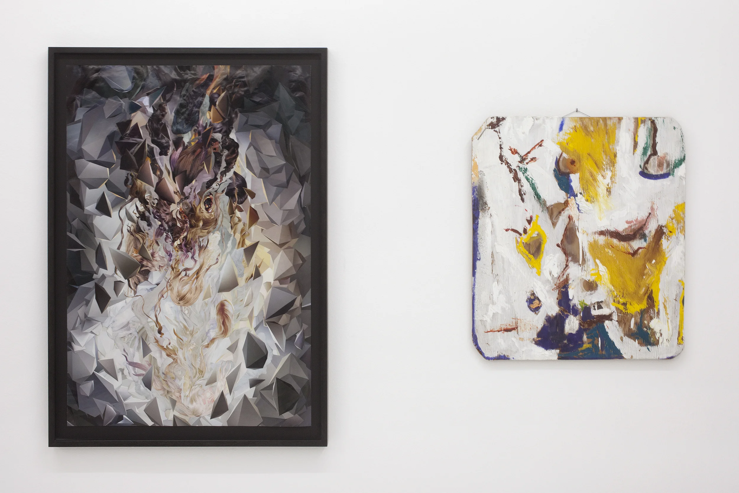 ION Omni No. 7 exhibited at David Risley Gallery, next to a painting by Don Van Vliet / Captain Beefheart, at the group show This is our Art This is our Music in 2014. Photo by Erling Jeppesen.