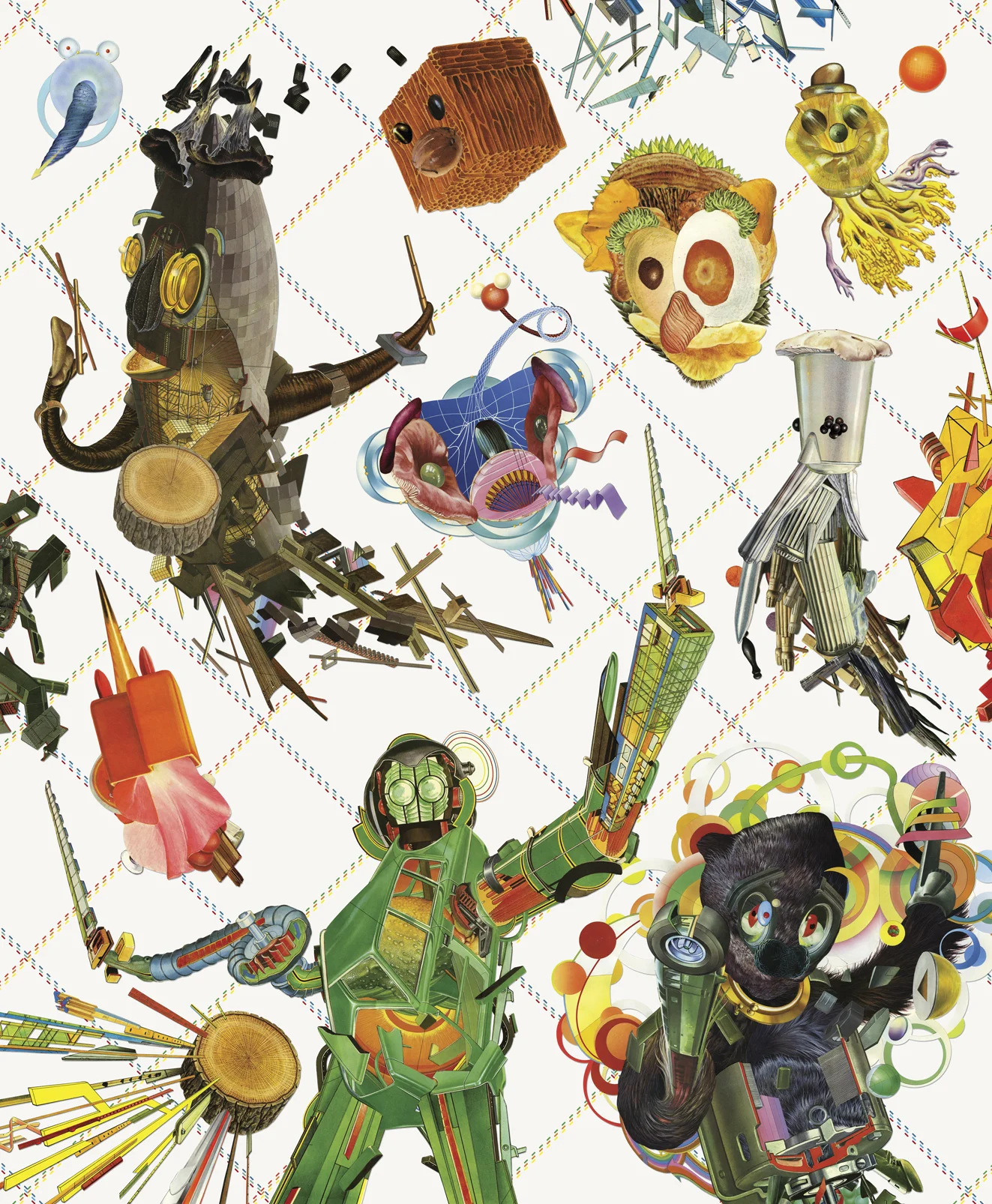 Entity collages reworked for D2 magazine.