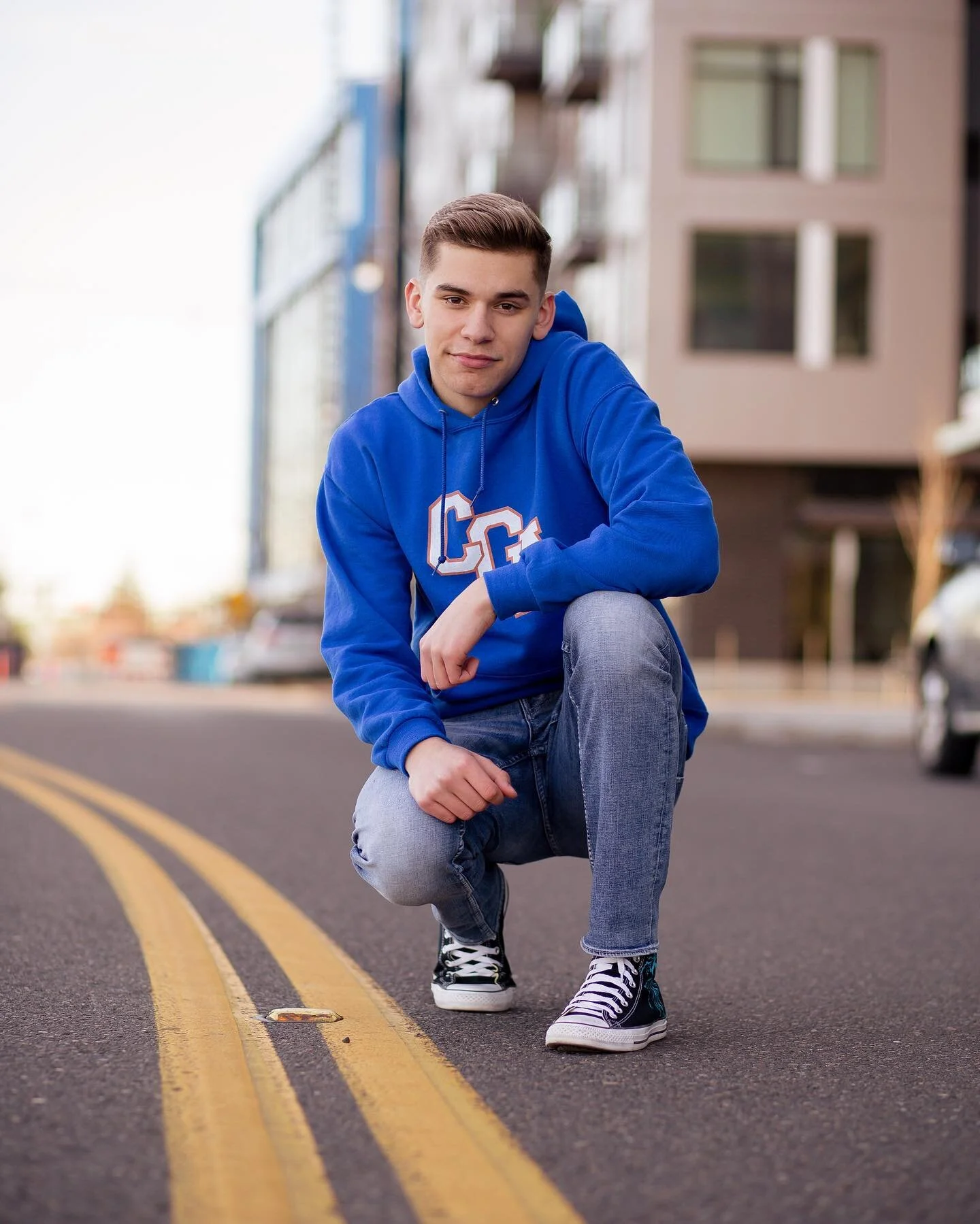 Always love a good street pic! Excited for the road ahead of you @j_t_creech! Pun intended. #offtocollege 
-
-
#jmarbreyphotography #seniorphotography #collegedecision #collegeacceptance #coastguardacademy #uscga #collegebound #theseniorbest #seniorg