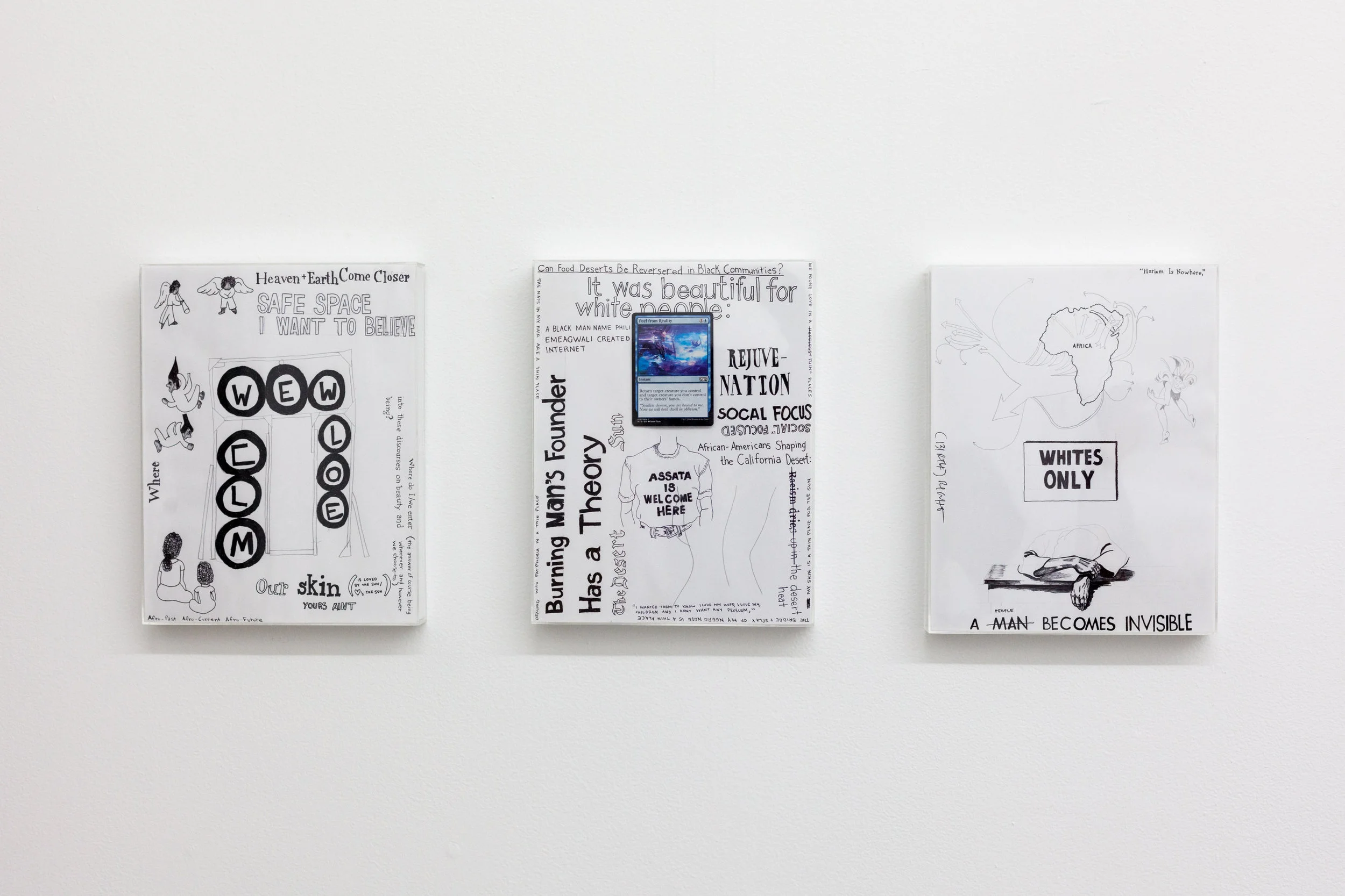   YIELD: Poems and Drawin's , Installation View 