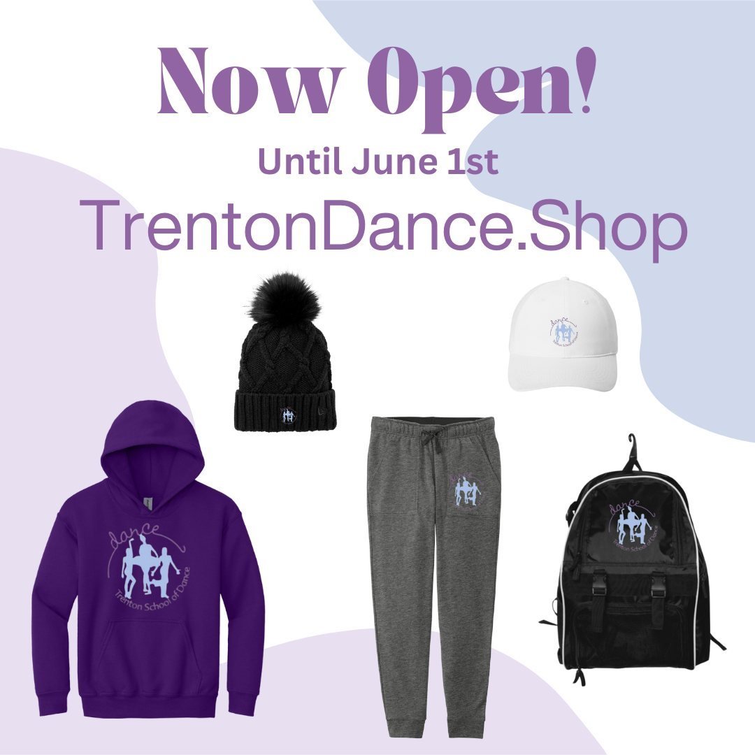 Check out our Online Store for new TSD items for dancers and families alike! Don't delay! Our store closes its online doors June 1st! Store link is in our bio #trentonschoolofdance