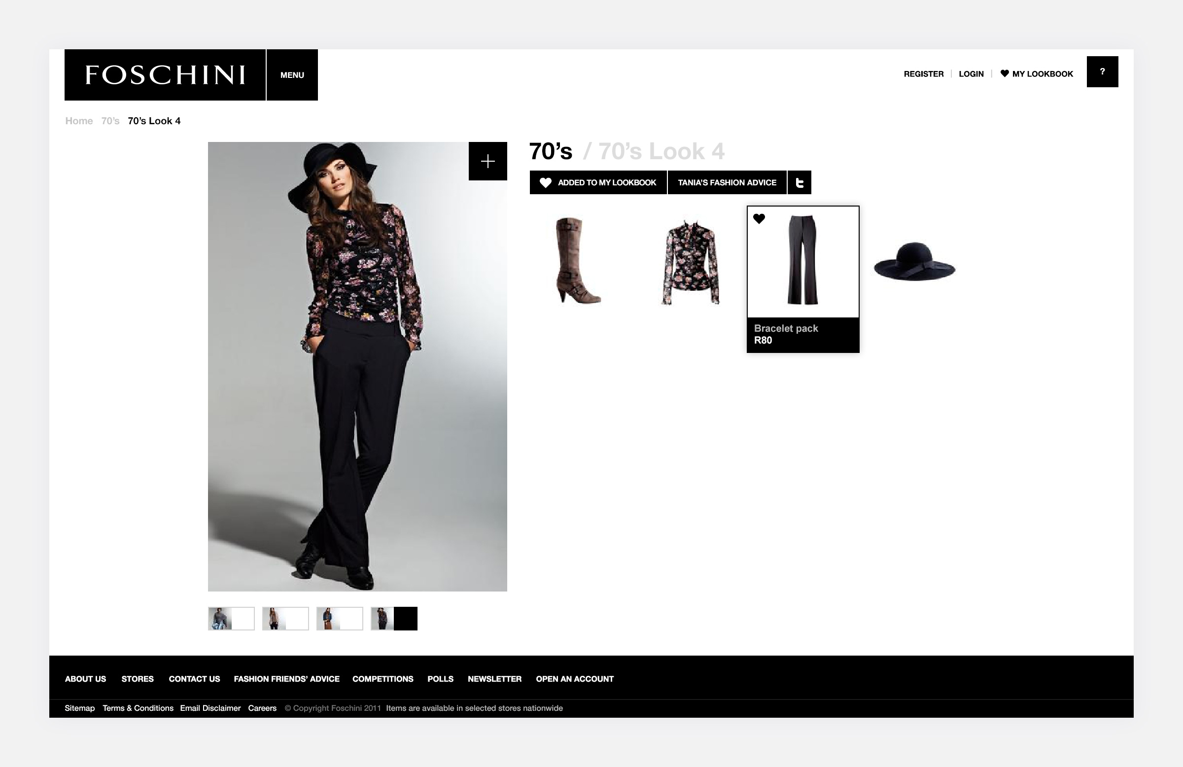- The Look Detail Page