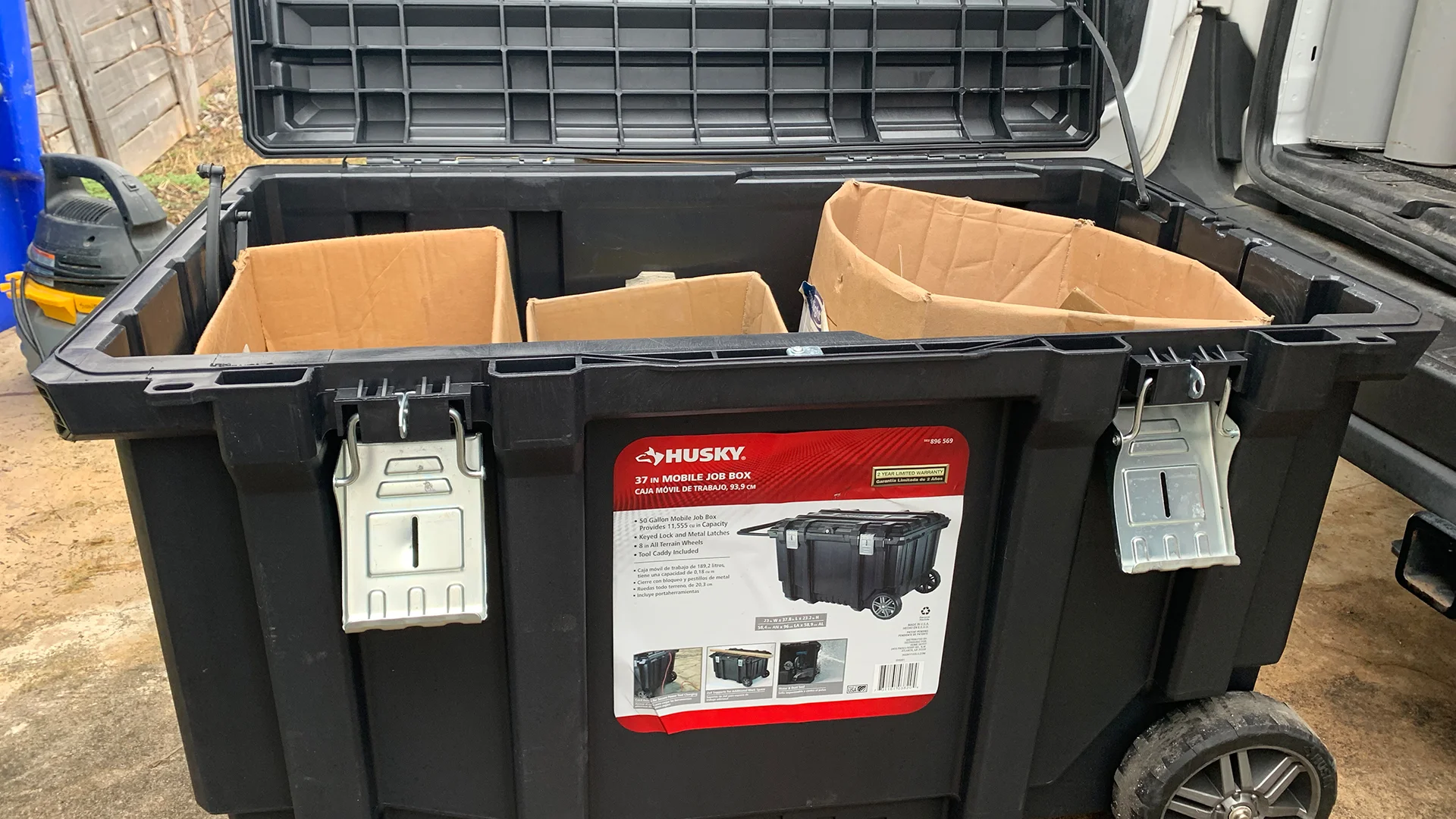 Electrician U — Tool Review Husky 37inch Rolling Portable JobBox