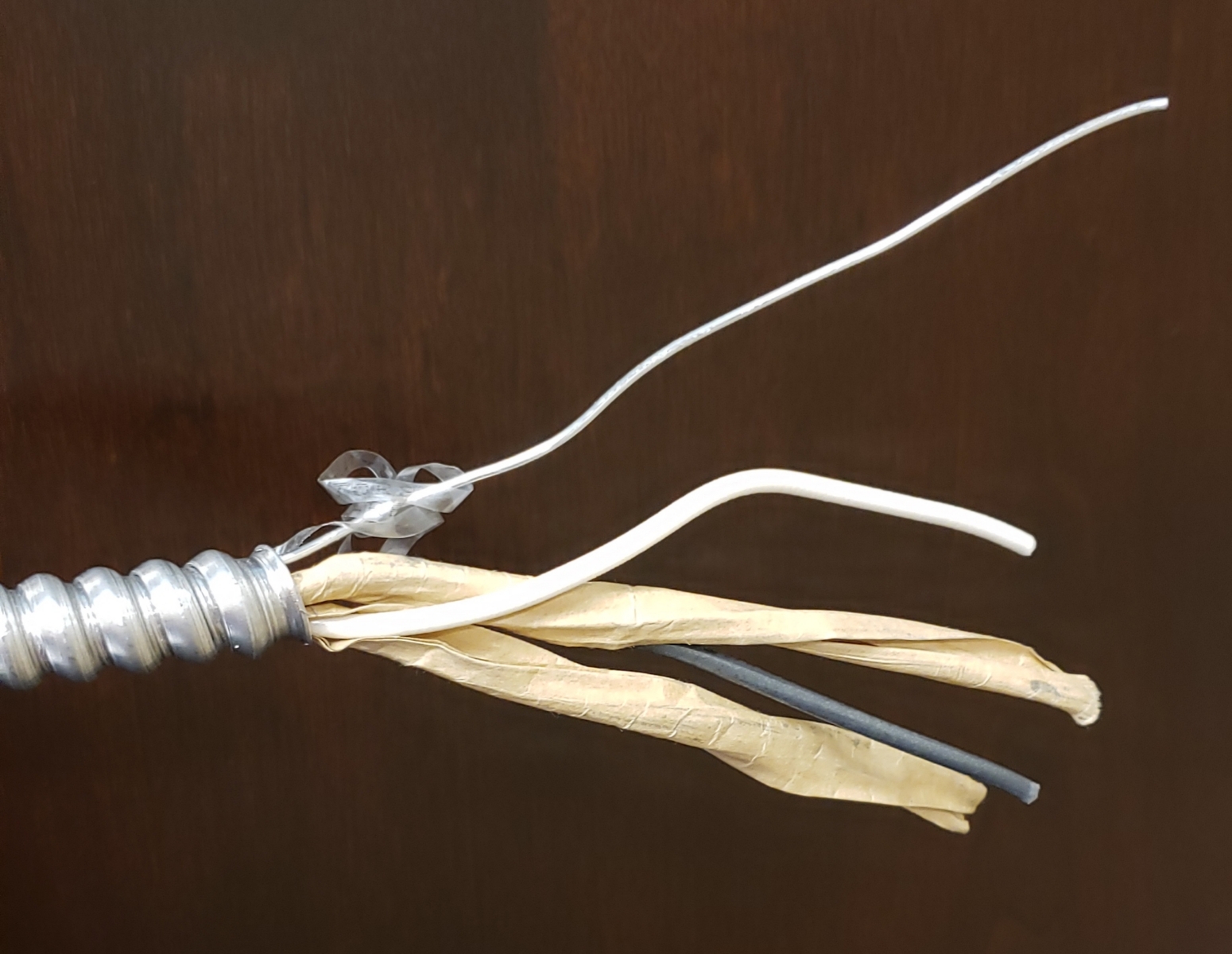  AC - with bare #16AWG equipment grounding conductor (bonding conductor) - photo courtesy of Paul Abernathy - https://www.masterthenec.com 