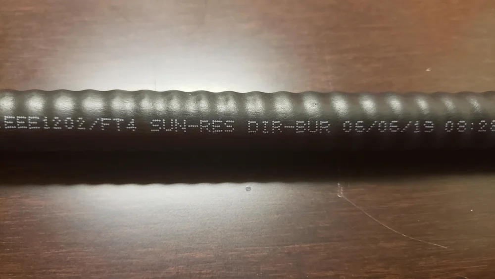 PVC-jacketed MC - approved for wet/damp environments and direct burial - photo courtesy of Paul Abernathy - https://www.masterthenec.com