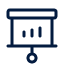 Outline of a computer server or data center rack.