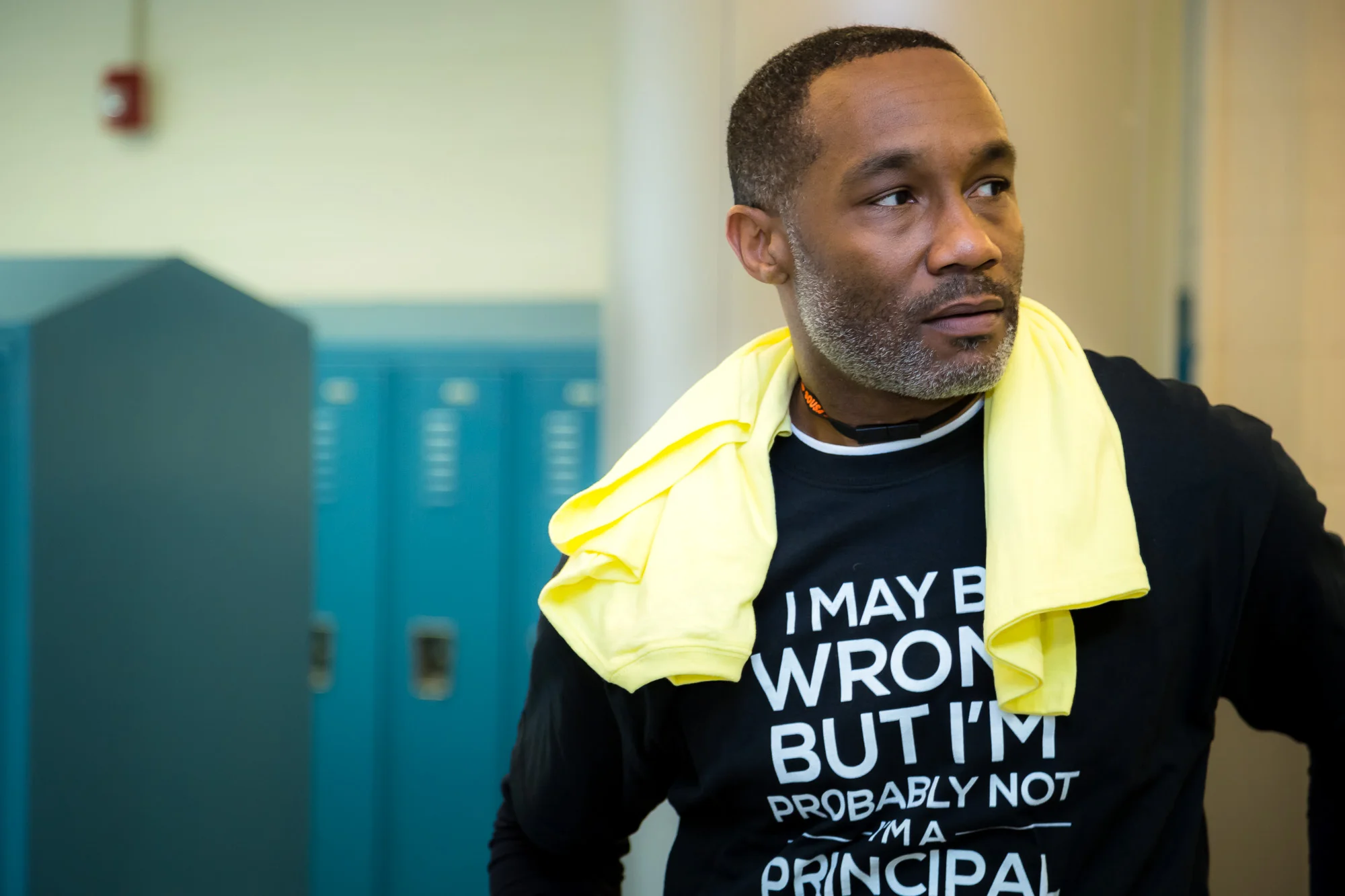 Is this not the coolest principal you've ever seen in your life?! He runs the show at Sousa Middle School in Washington DC, where the Leadership Summit was held.