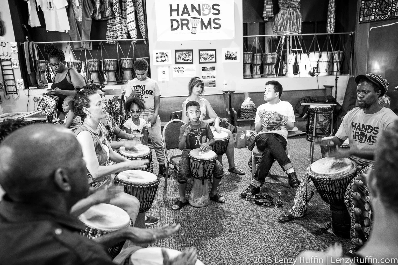 Drum class at Hands On Drums DC.