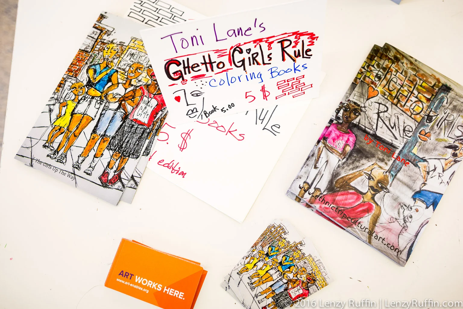 Works from artist Toni Lane on display at Art Enables.