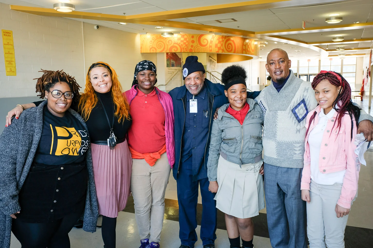 Staff and students of Sousa Middle School.