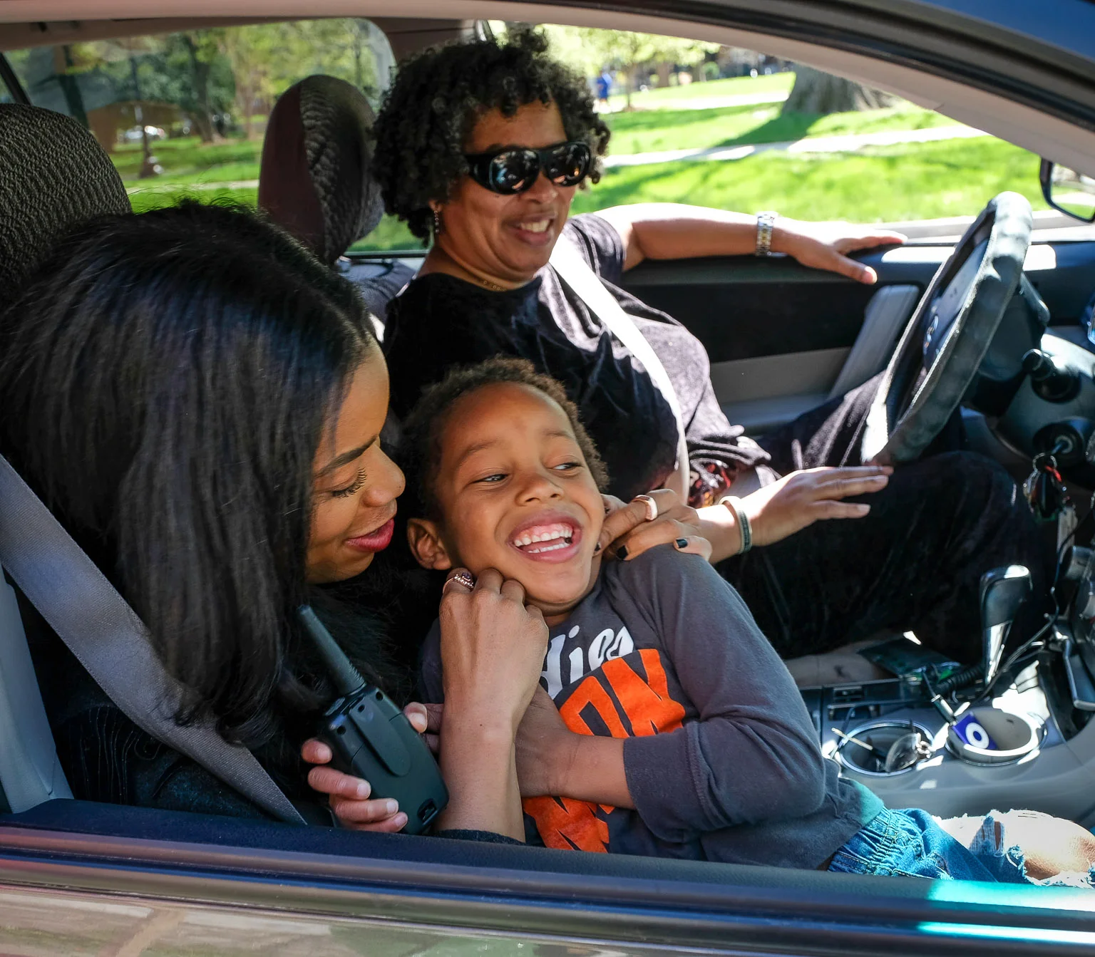 Snapped his little fingers and a car full of queens showed up. We got grandmama and auntie...
