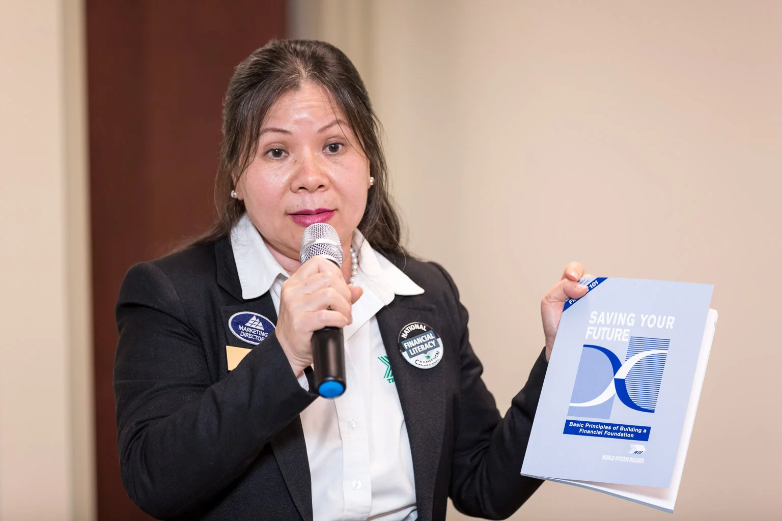 At the end of the event, the discussion shifted to financial literacy.