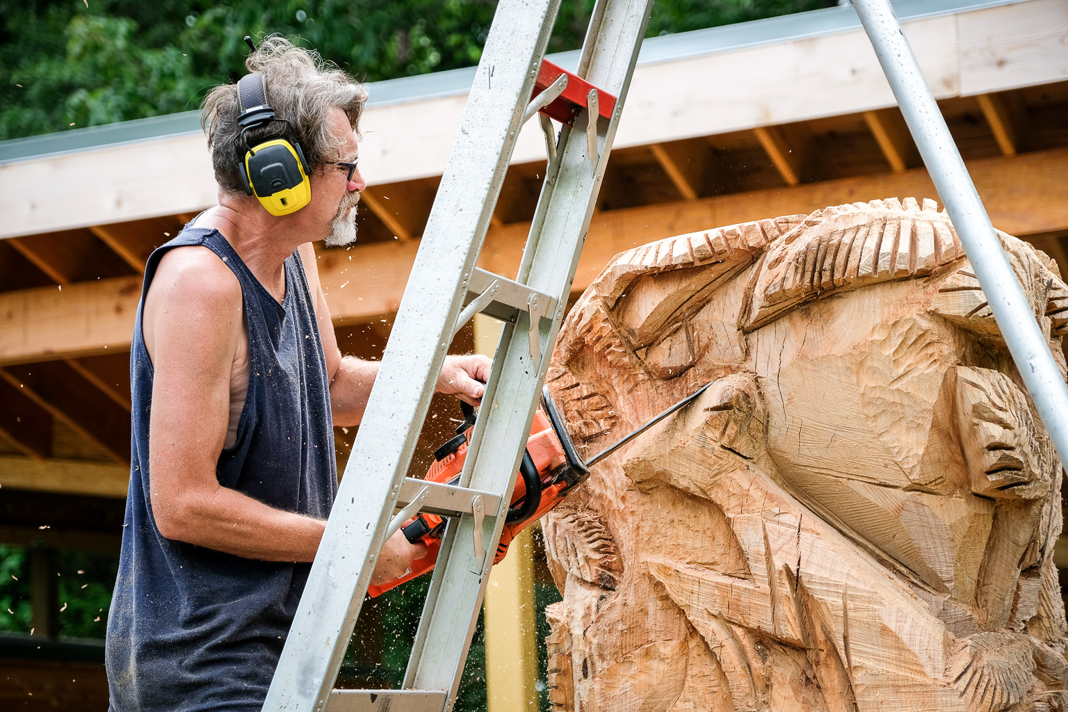 Glenn can also carve your portrait out of wood in 17 minutes. This guy is insanely talented. But we'll discover later in the post that his talent is not limitless. He does have an Achilles...
