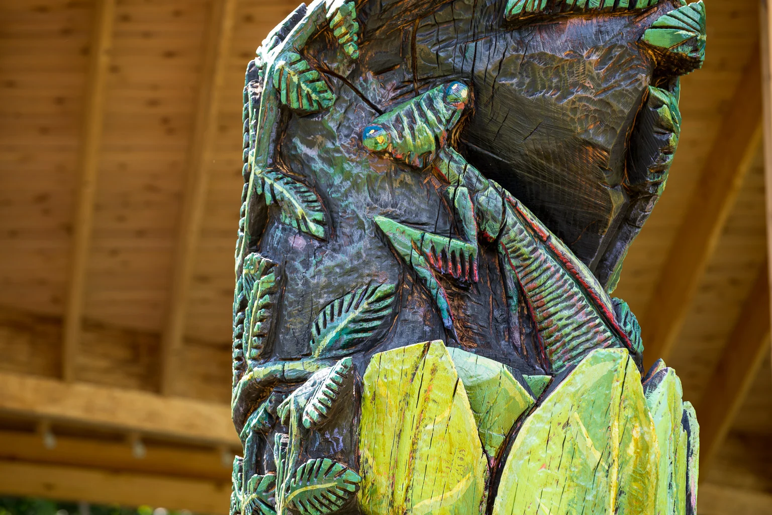 How many people do you know who can carve a preying mantis out of a tree stump using a chainsaw?