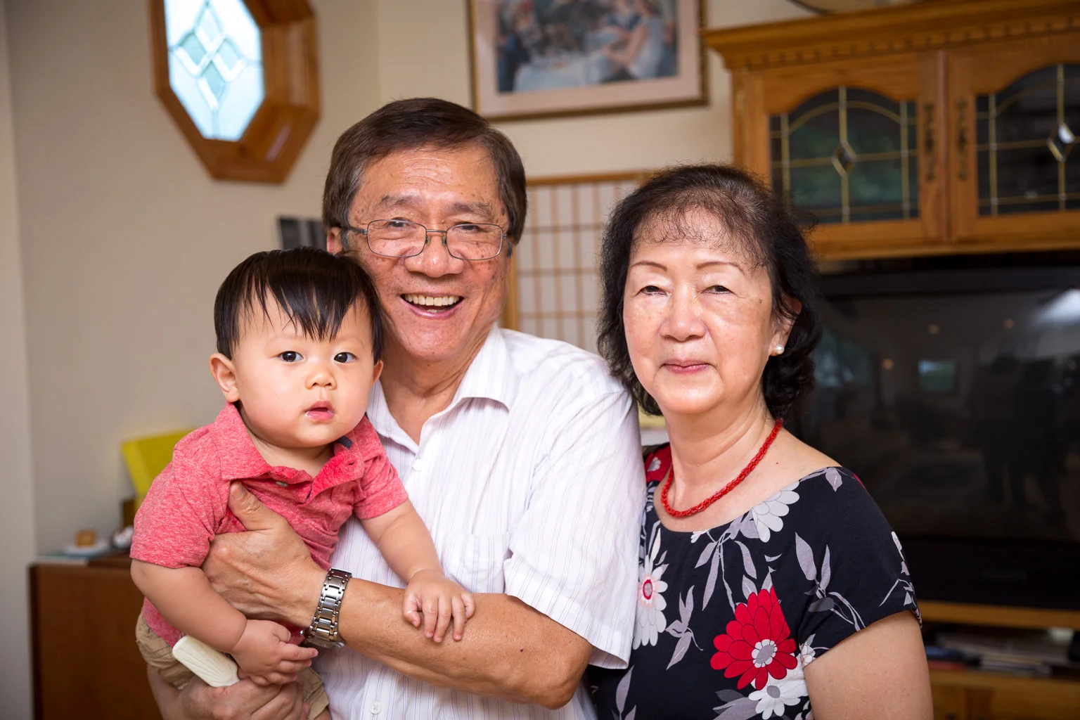 The proud grandparents.