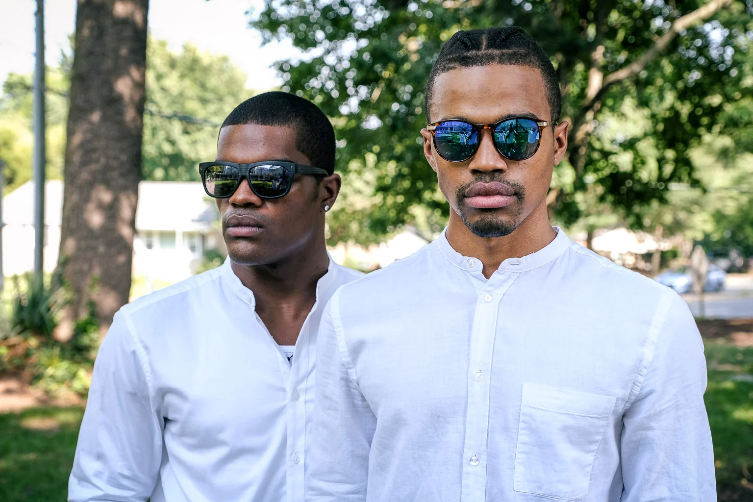 Don't know how well they know their hip hop history, but they certainly channeled a Kid N Play photo from back in the day.