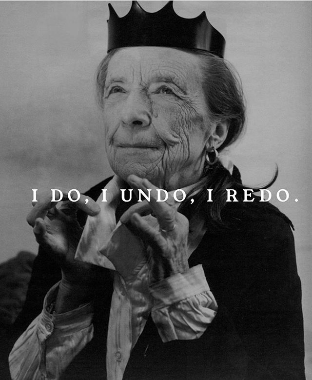 Mantra for the week: &ldquo;I do, I undo, I redo.&rdquo; &mdash; Louise Bourgeois 🏮 (Repost: @words_of_women)