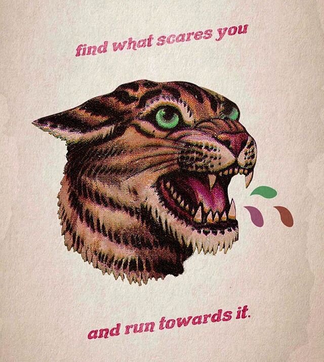 Reminder to self on this bright, cool Wednesday. Let&rsquo;s go get it. 🐆💥 (Art: @veryrealfantasy)