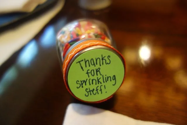 Party favors for baby sprinkle