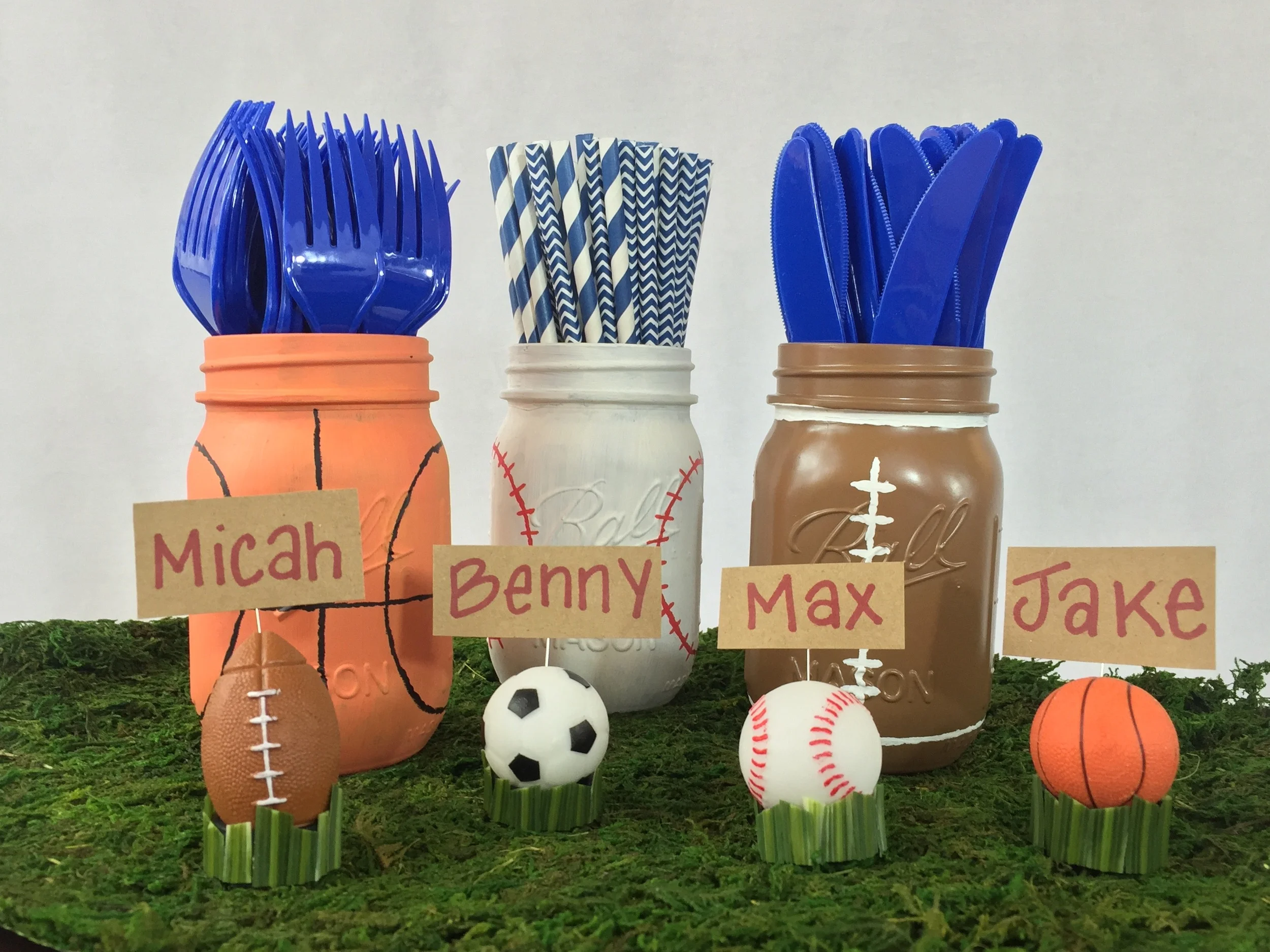 Sports themed birthday party decor