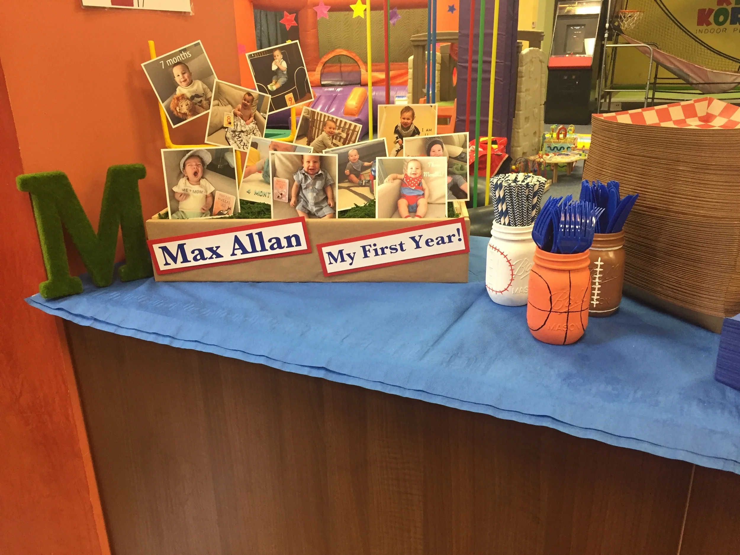 "My First Year" picture box display