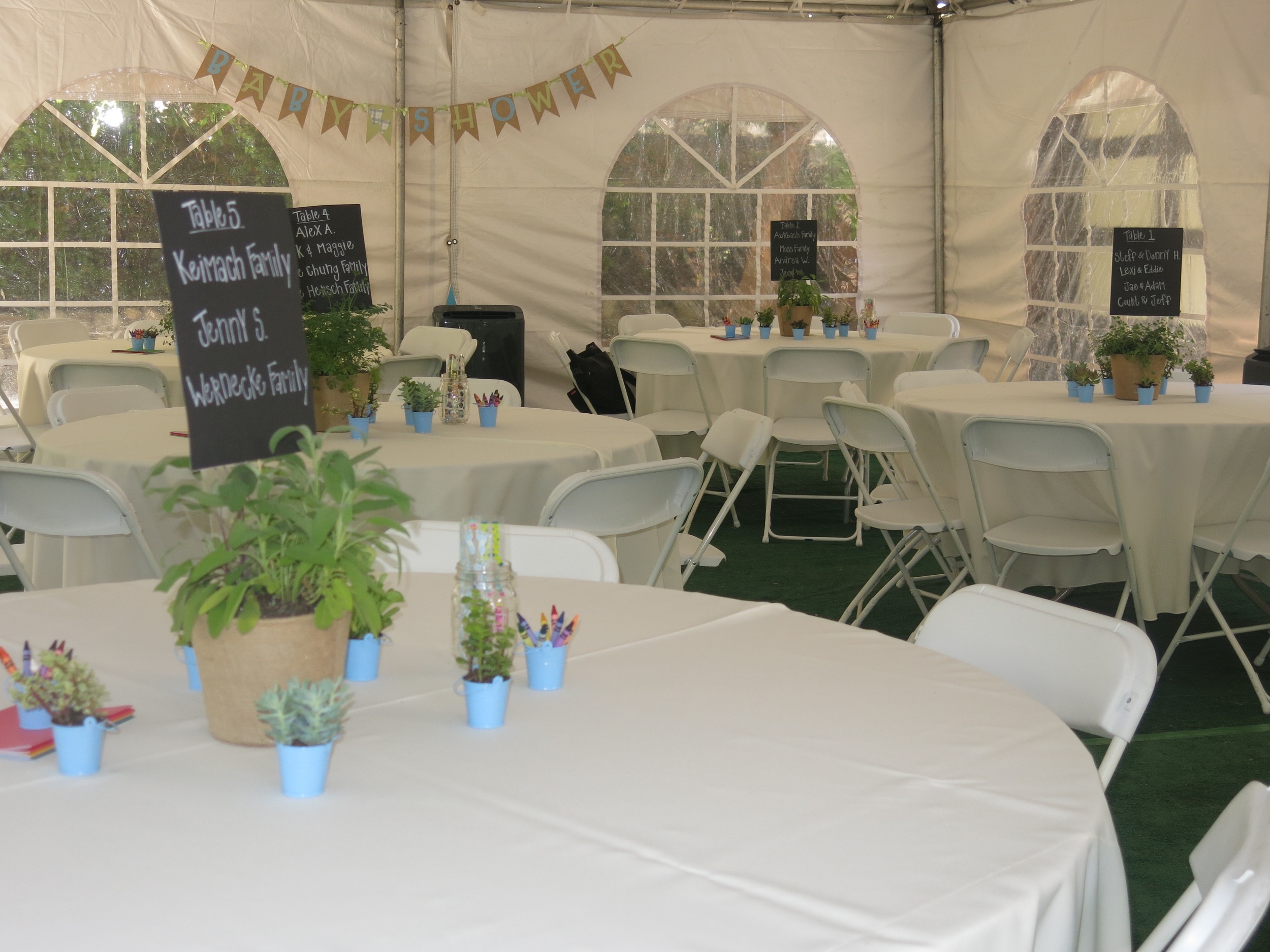 "Grown with Love" themed baby shower