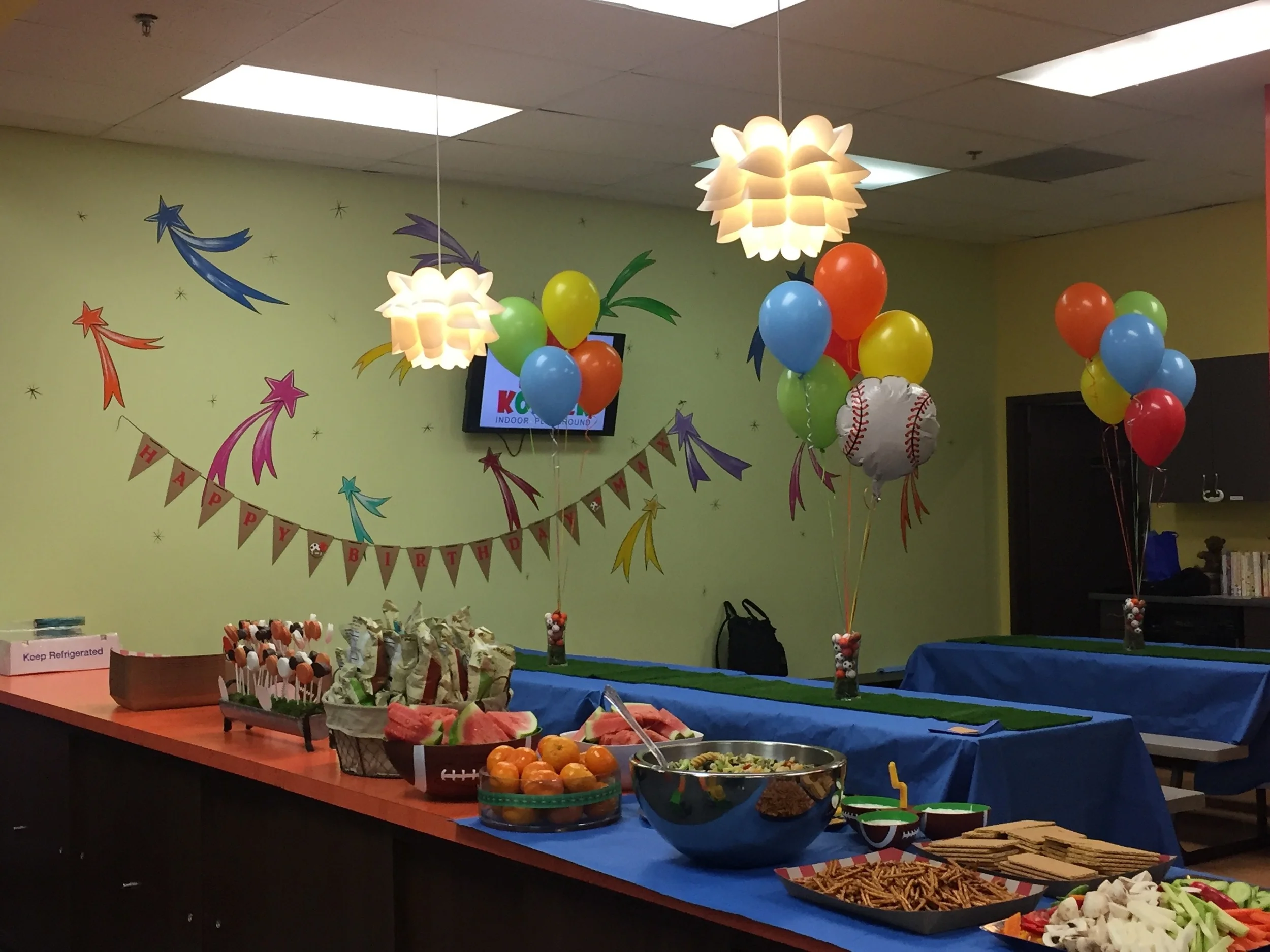 Ball themed first birthday party