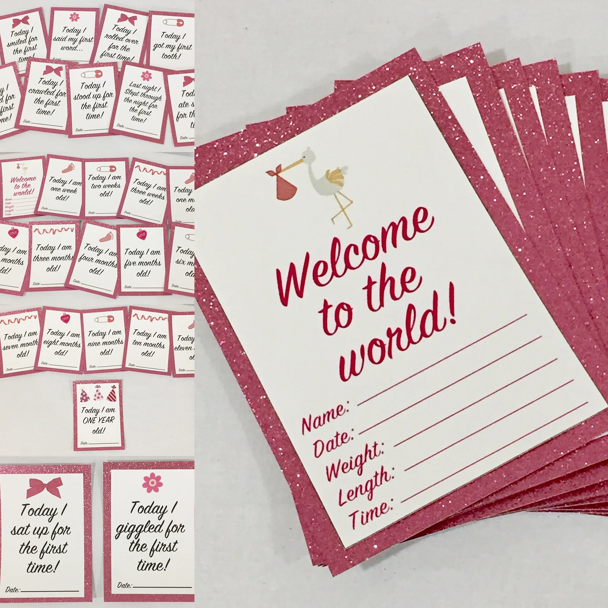 Custom Made Milestone Cards