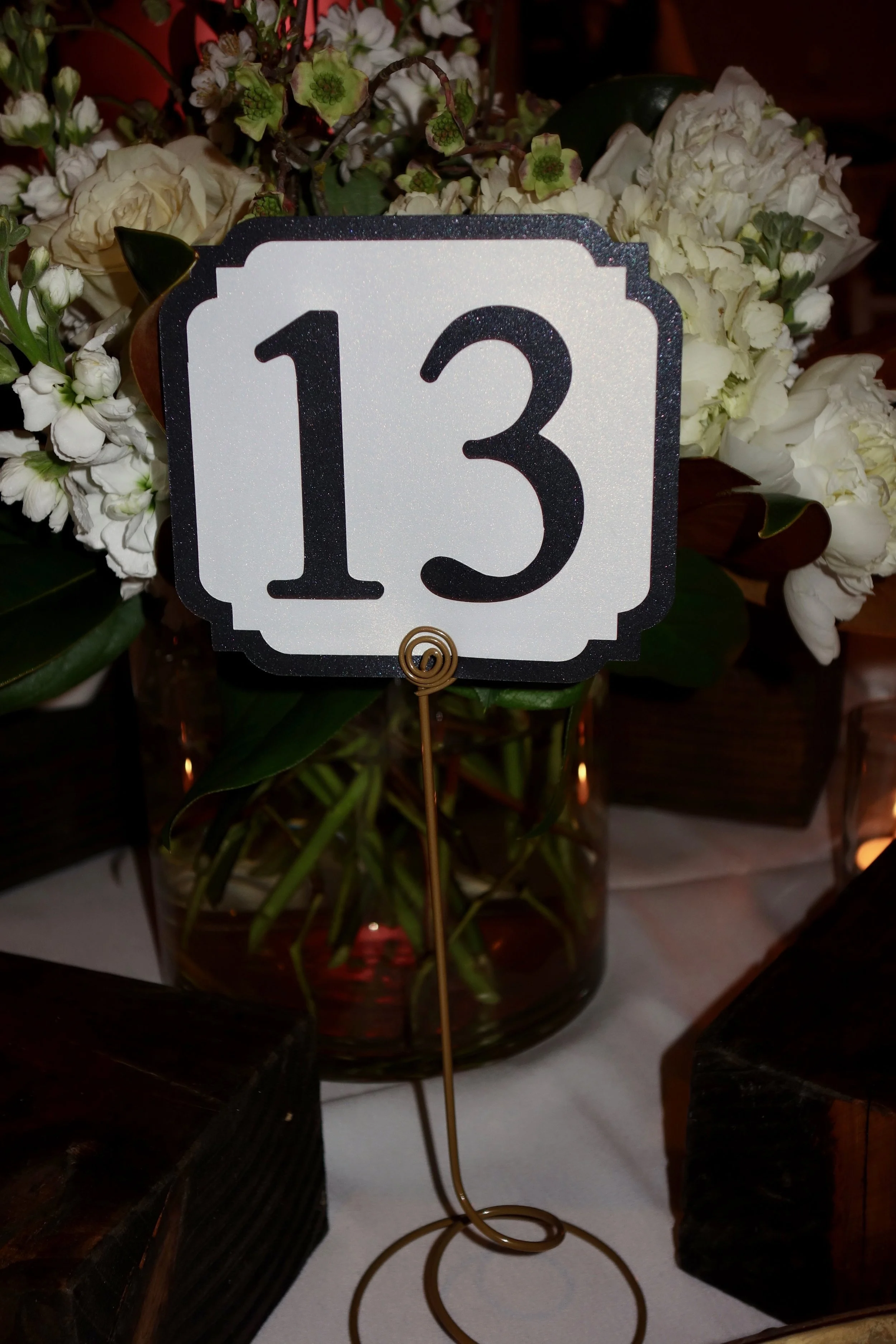 Custom Table Numbers