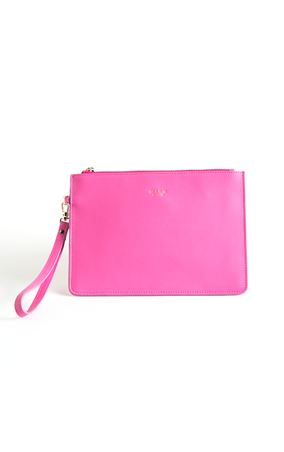 Bright Pink Wristlet