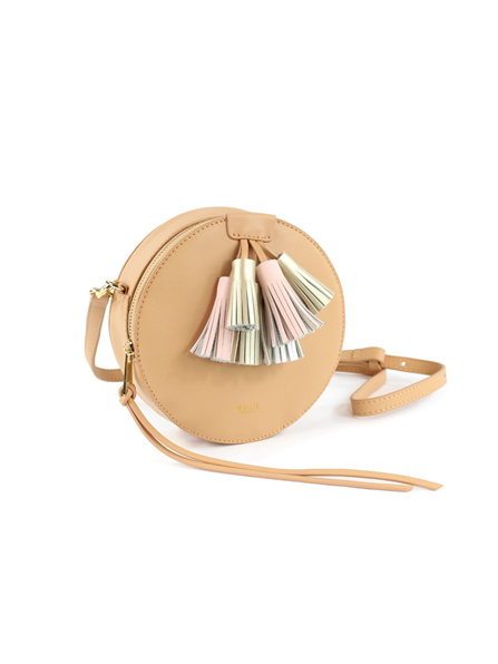 Camel Circle Crossbody Bag