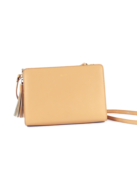 Camel Square Crossbody Bag